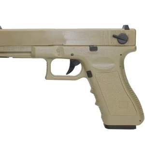 Pistola De Airsoft Eletrica Glock G18c Tan - Calibre 6,0 Mm - Bivolt - Cyma