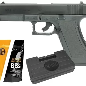 Pistola De Airsoft Glock G17 K17 Spring 6mm + KIT