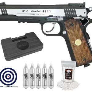 Pistola de Airsoft 1911 Special Metal CO2 6mm Rossi Wingun + Co2 + BBS + Alvo + Case