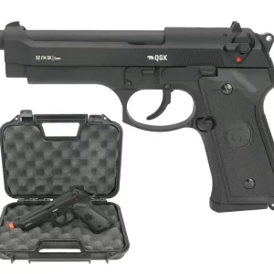 Pistola de Airsoft Gas GBB Green gás M92 Blowback Full Metal 6mm QGK