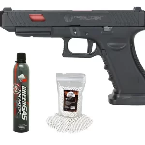 Pistola de Airsoft Rossi GK Combat Master Blowback 6mm + Green Gás+ BBS