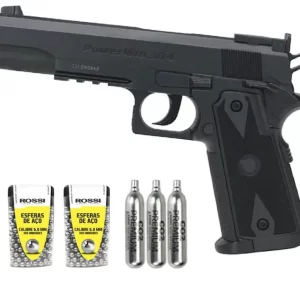 Pistola de Pressão CO2 1911 Tactical BBs 6mm + CO2 + BBS